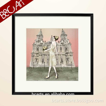 Z(3552) Famous building modern women painting restaurant decor